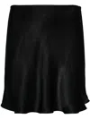 Manurí Low-rise Fluted Skirt In Black