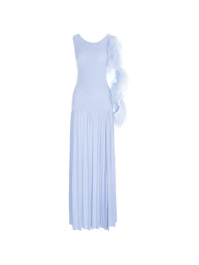 Manurí Paulina Maxi Dress In Blue