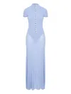 Manurí Pearl-embellished Maxi Dress In Blue