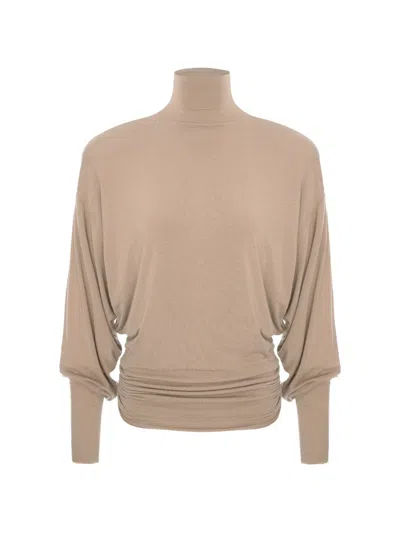 Manurí Romy Padded-shoulder Blouse In Pink