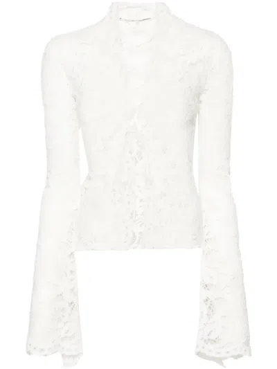 Manurí Sally Spitzenbluse In Weiss