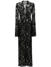 Manurí Sally Lace Midi Dress In Schwarz