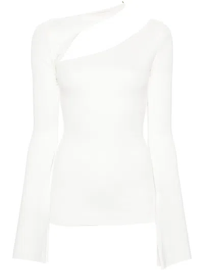 Manurí Sandy Cut Out-detail Blouse In 白色