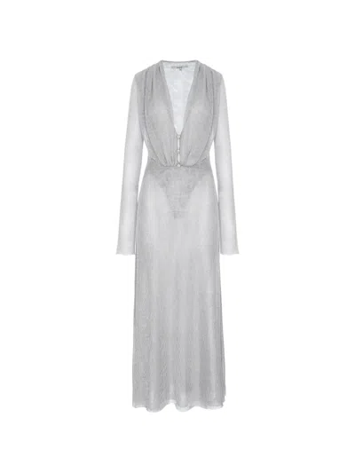 Manurí Suki Moon Maxi Dress In Gray