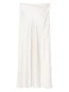 Manurí Tina Bias-cut Midi Skirt In White