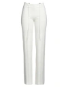 Manurí Woman Pants White Size M Viscose, Elastane In White
