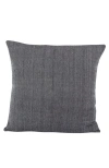 Manushi Zig Zag Woven Pillow In Black And White