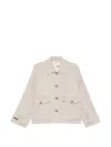 Manzoni 24 Button-up Patch-pocket Jacket In White