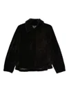 Manzoni 24 Collared Shearling Jacket In Black