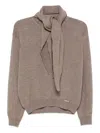 Manzoni 24 Crew-neck Sweater With Scarf