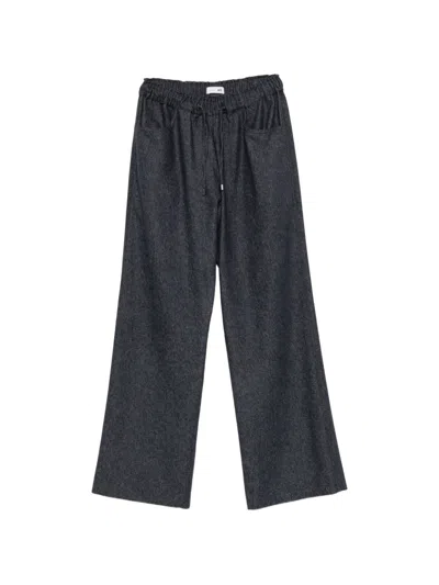 Manzoni 24 Drawstring Wide-leg Trousers In Animal Print