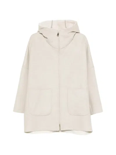 Manzoni 24 Hooded Patch-pocket Jacket In Neutral