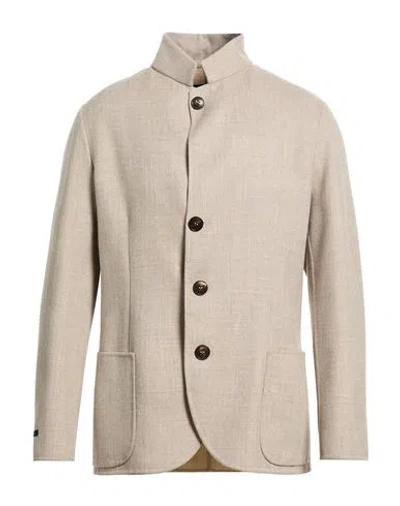 Manzoni 24 Man Blazer Light Grey Size 44 Virgin Wool, Polyamide In Neutral