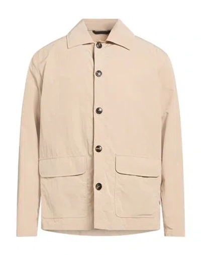Manzoni 24 Man Jacket Beige Size 42 Polyester, Polyamide, Cotton In Pink