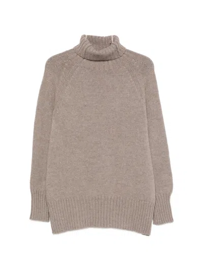 Manzoni 24 Raglan-sleeves Sweater In Neutral