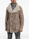 Manzoni 24 Shearling Jacket In Brown
