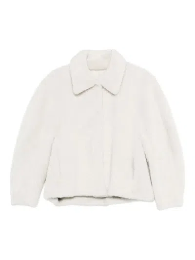 Manzoni 24 Shearling Jacket In White