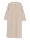 Manzoni 24 Single-breasted Coat In Neutral