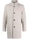 Manzoni 24 Single-breasted Virgin Wool-blend Coat In Neutrals