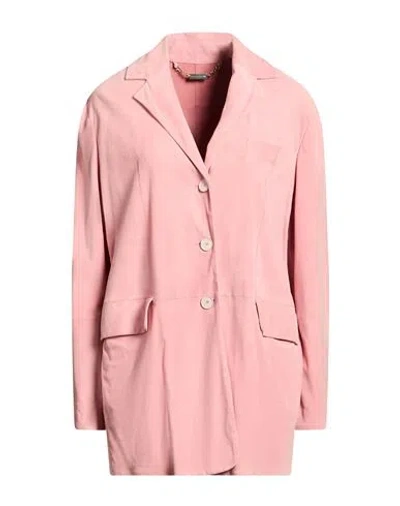 Manzoni 24 Woman Blazer Pink Size 6 Sheepskin