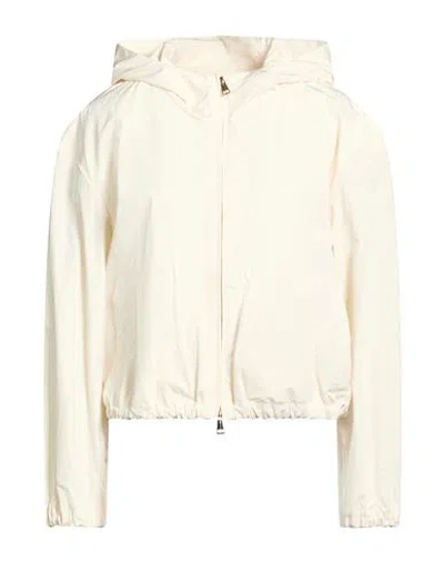 Manzoni 24 Woman Jacket Cream Size 6 Polyester, Polyamide, Cotton In White