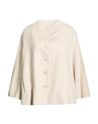 Manzoni 24 Woman Jacket Ivory Size 10 Wool In Neutral