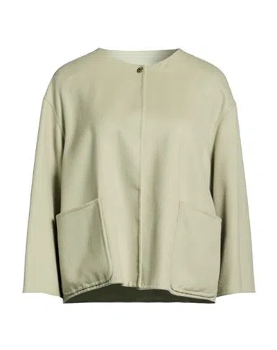 Manzoni 24 Woman Jacket Sage Green Size 10 Wool