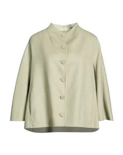 Manzoni 24 Woman Jacket Sage Green Size 6 Wool