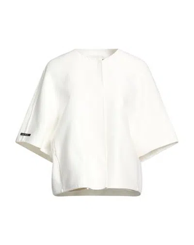 Manzoni 24 Woman Jacket White Size 6 Cotton, Silk
