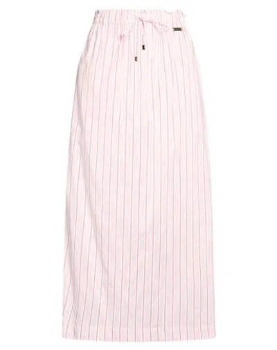 Manzoni 24 Woman Maxi Skirt Light Pink Size 6 Cotton, Silk In Neutral