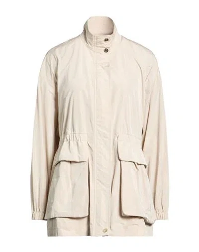 Manzoni 24 Woman Overcoat & Trench Coat Ivory Size 4 Polyester In Neutral
