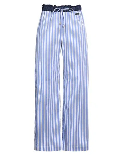Manzoni 24 Woman Pants Blue Size 6 Cotton, Silk