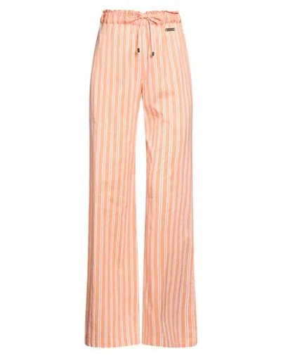 Manzoni 24 Woman Pants Orange Size 6 Cotton, Silk