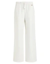 Manzoni 24 Woman Pants White Size 14 Linen, Polyester, Polyamide In White