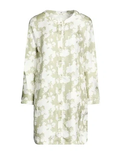 Manzoni 24 Woman Shirt Sage Green Size 4 Silk