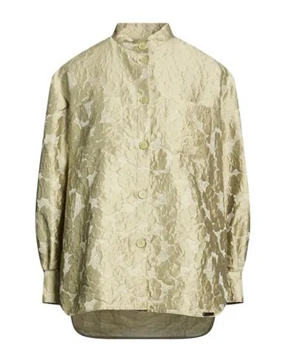Manzoni 24 Woman Shirt Sage Green Size 6 Polyester, Silk, Polyamide