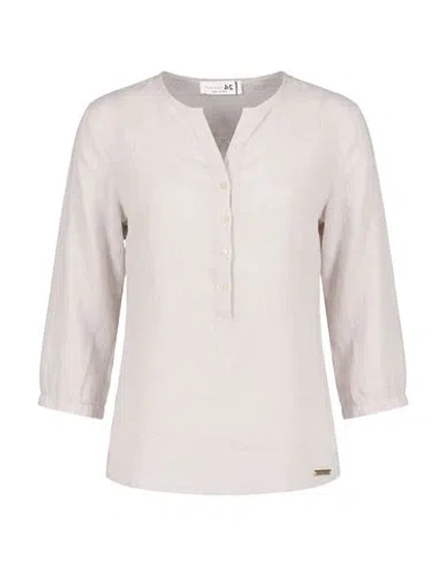 Manzoni 24 Woman Top Beige Size 6 Linen In Pink