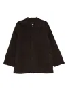 Manzoni 24 Zip-up Fitted Jacket In Brown
