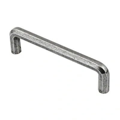 Manzoni Asher Octagonal Pewter Cabinet Pull In Stainless Steel