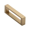 Manzoni Box Cabinet Pull In Satin Brass