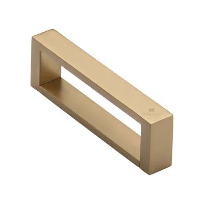 Manzoni Box Cabinet Pull In Satin Brass