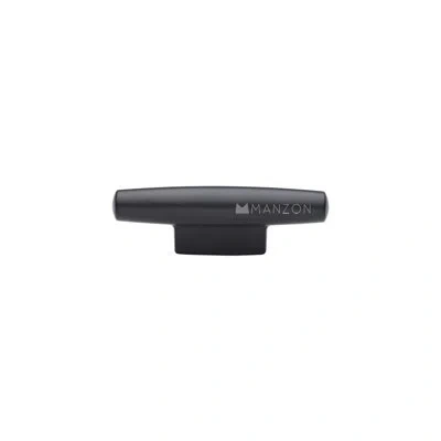 Manzoni Cleat Kitchen Cabinet Knob In Black