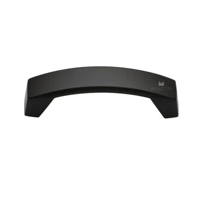 Manzoni Curved 3 3/4" Center To Center Arch Pull In Flat Black
