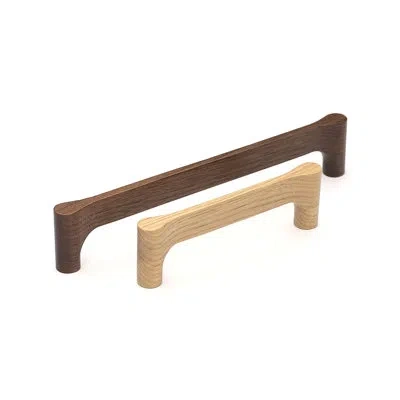 Manzoni Designer Wood Claros Cabinet Pull In Walnut