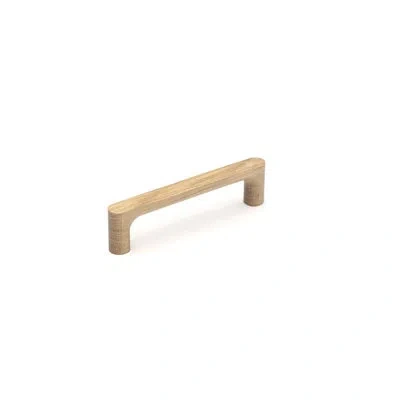 Manzoni Designer Wood Oval Bar Pull In Oak