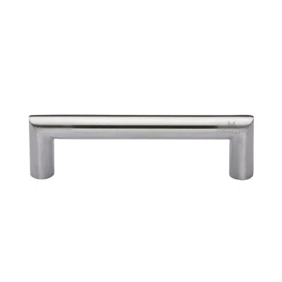 Manzoni Modern D Stainless Steel Cabinet Pull In Satin Stainless
