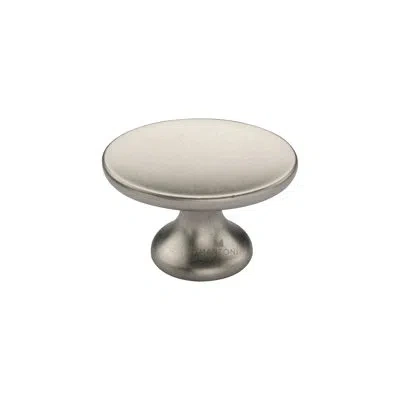 Manzoni Oval Capri Cabinet Knob In Vintage Nickel