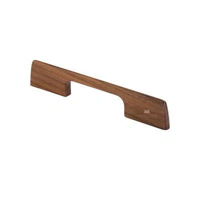 Manzoni Sleek Designer Wood Cabinet Pull In Walnut