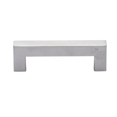 Manzoni Square Stainless Steel Cabinet Pull In Satin Stainless