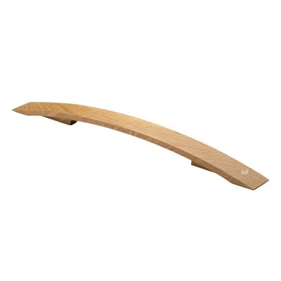 Manzoni Strap Designer Wood Cabinet Pull In Oak